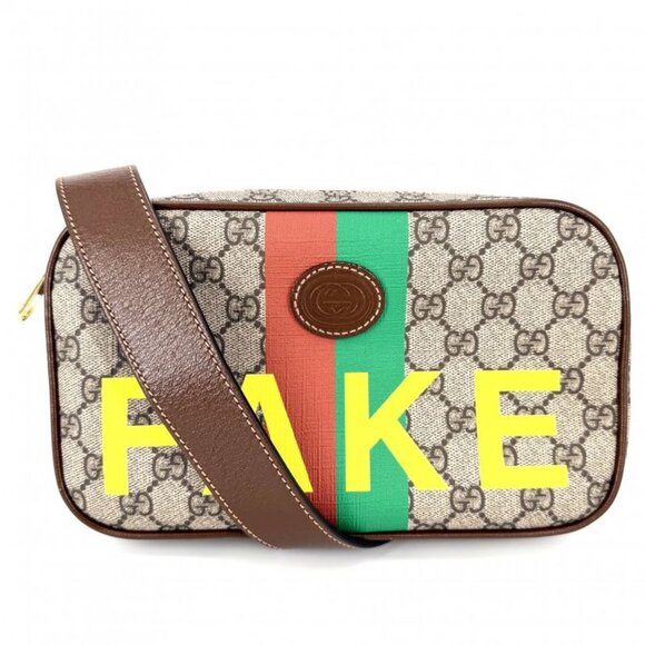 Gucci Belt Bag Faux Not Sherry Beige Brown